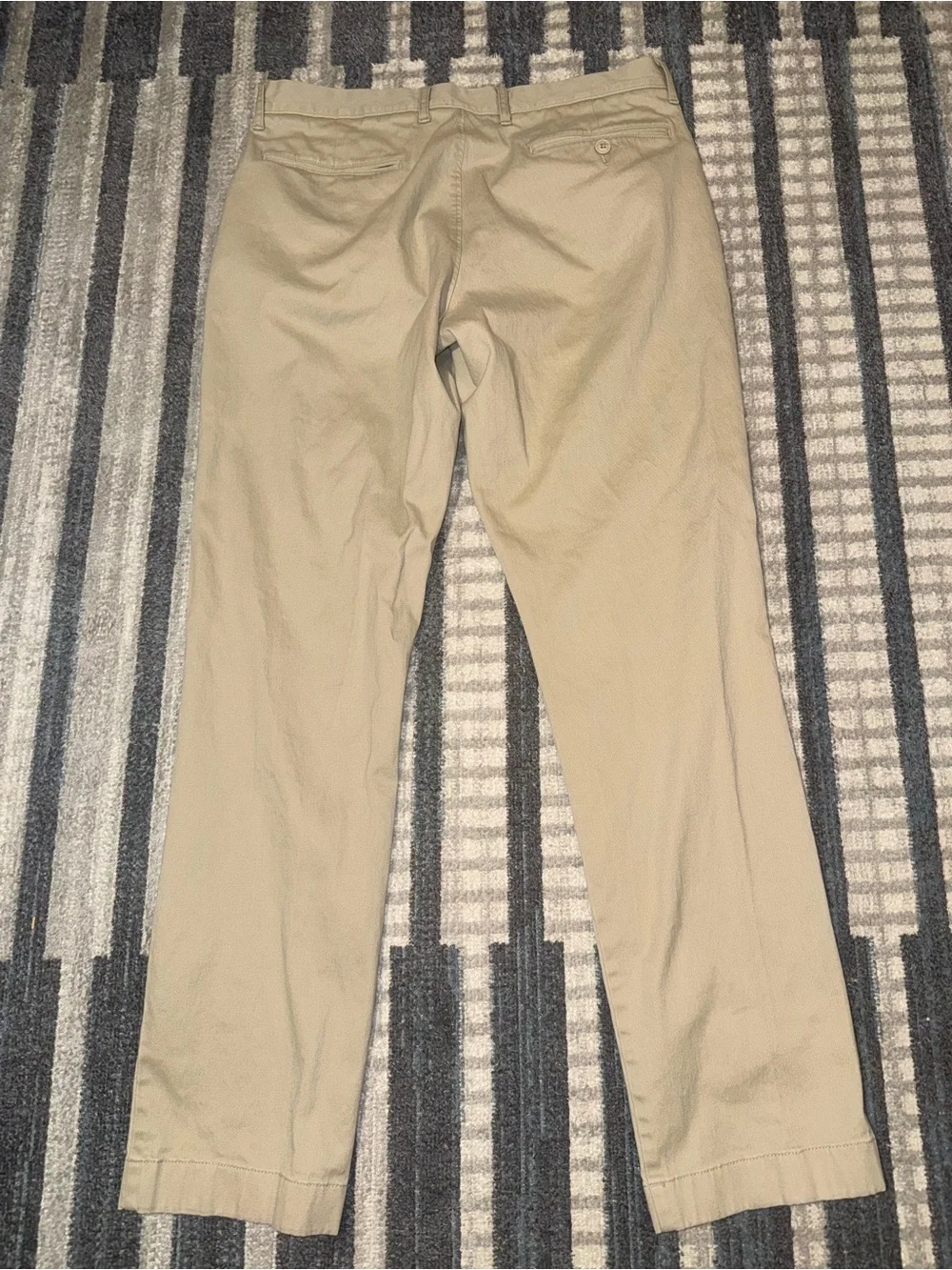 J.Crew Stretch Men's Classic Tan Khaki Chino Pants Size 32x32 Cotton Casual